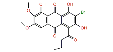 3-Bromo-6-methoxyrhodocomatulin 7-methyl ether